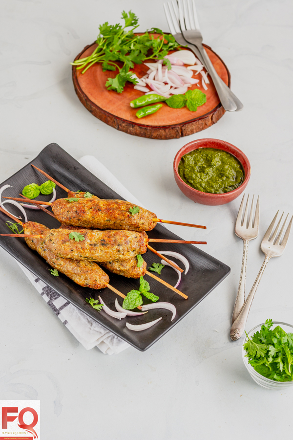 Chicken Seekh Kabab Recipe | Flavor Quotient