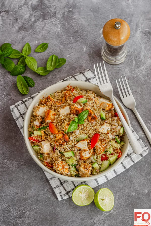 8-quinoa salad with chicken
