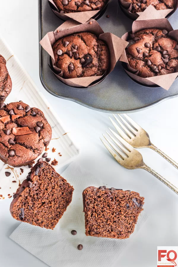 8-eggless chocolate muffins
