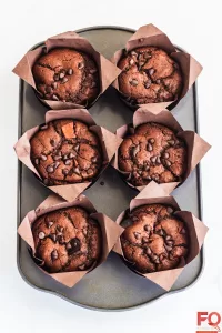 1-eggless chocolate muffins