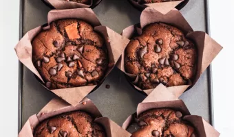 1-eggless chocolate muffins