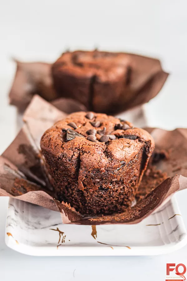 2-eggless chocolate muffins