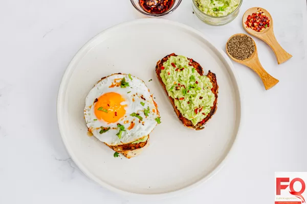 12-Avocado toast with eggs