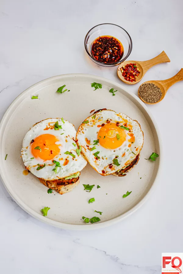 10-Avocado toast with eggs