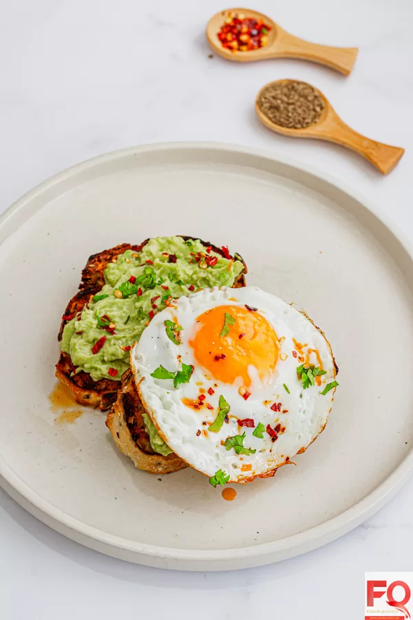 7-Avocado toast with eggs