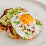 1-Avocado toast with eggs