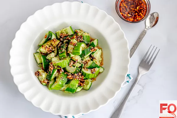 10-Smashed Cucumber salad