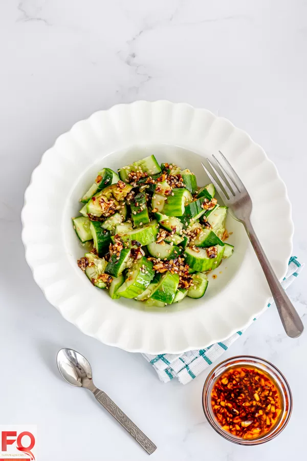 6-Smashed Cucumber salad