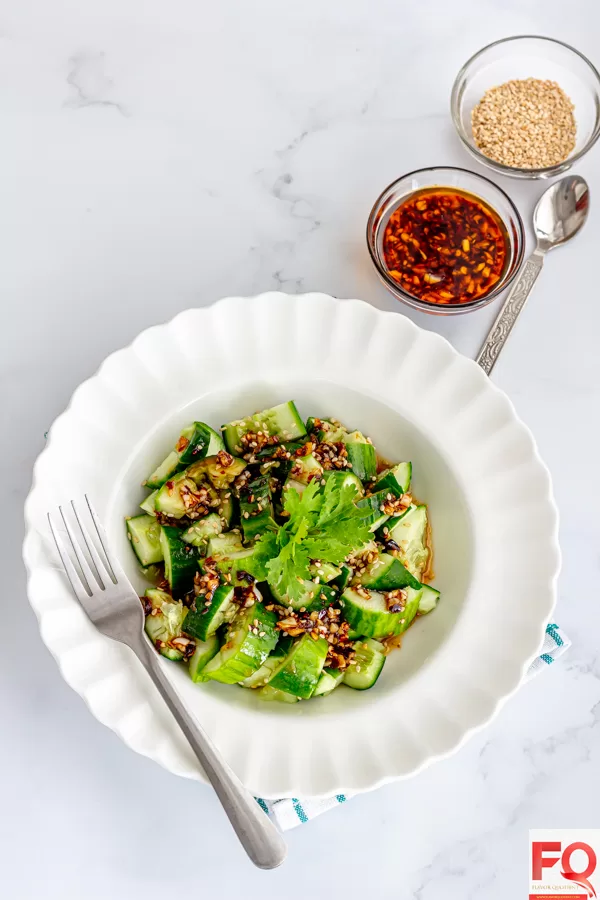 4-Smashed Cucumber salad