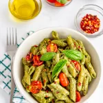 1-Vegan Avocado pesto pasta