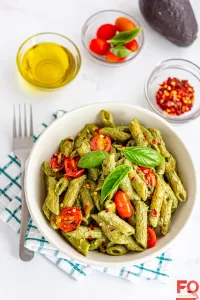 1-Vegan Avocado pesto pasta