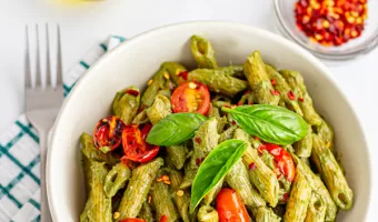 1-Vegan Avocado pesto pasta