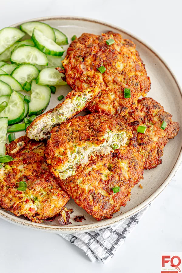 8-broccoli chicken fritters
