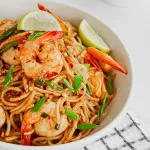 1-shrimp noodles stir fry