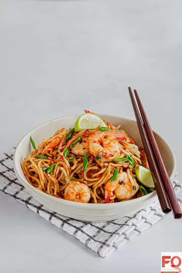 2-shrimp noodles stir fry