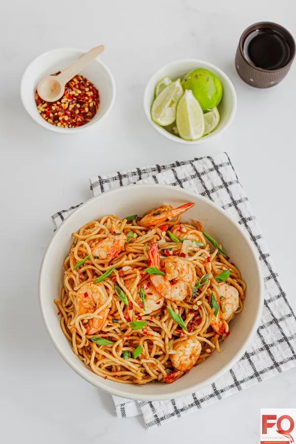 7-shrimp noodles stir fry