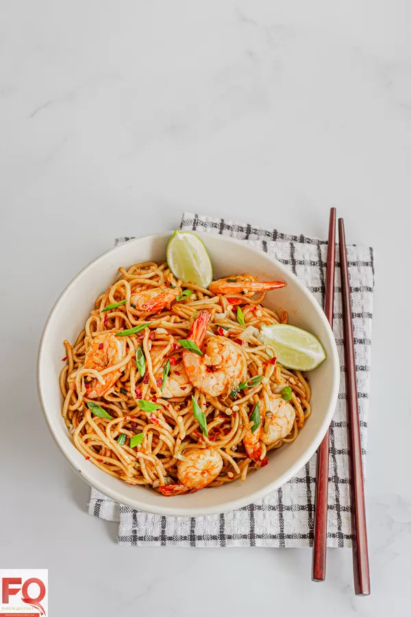 3-shrimp noodles stir fry