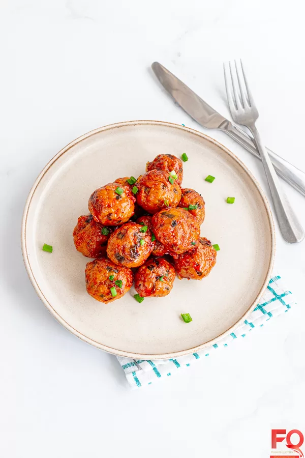4-Sweet Chilli Chicken meatballs