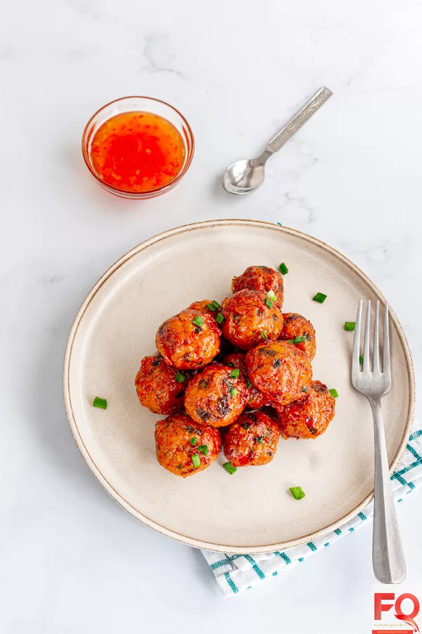 8-Sweet Chilli Chicken meatballs