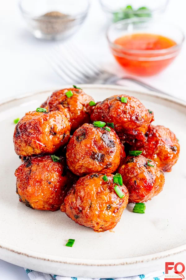 10-Sweet Chilli Chicken meatballs
