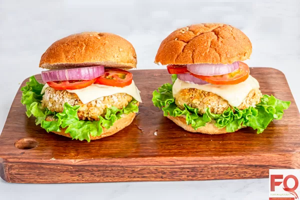 12-low calorie chicken burger