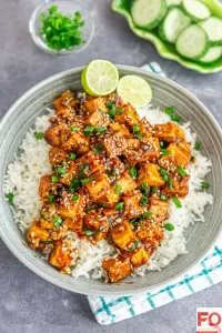 1-soy garlic tofu bites