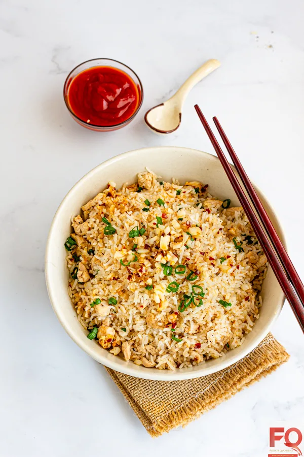 10-Chicken chilli garlic fried rice