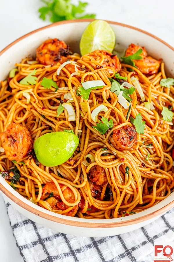 1-shrimp noodles in chilli oil