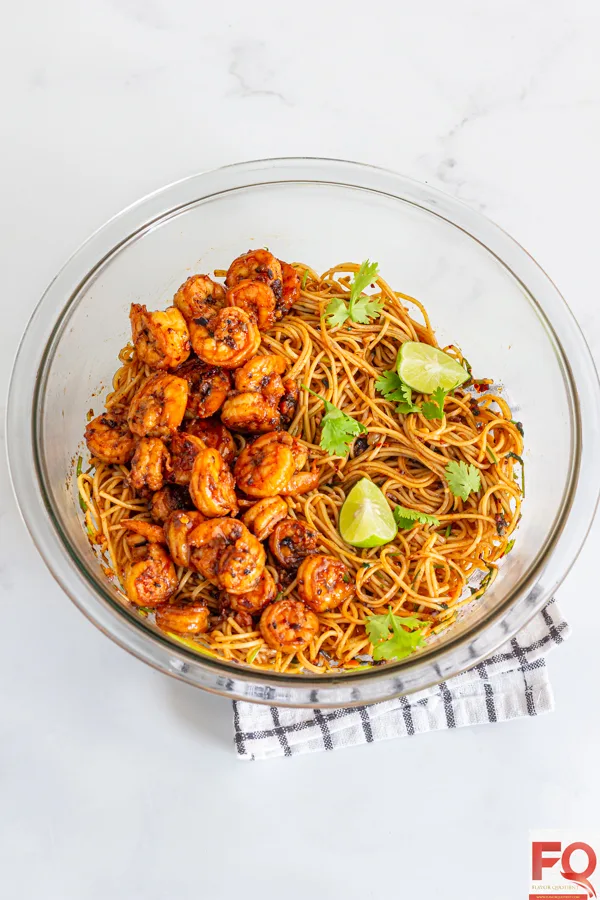 3-shrimp noodles in chilli oil
