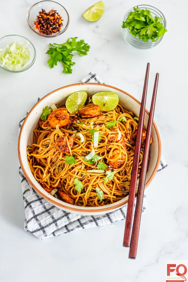 6-shrimp noodles in chilli oil
