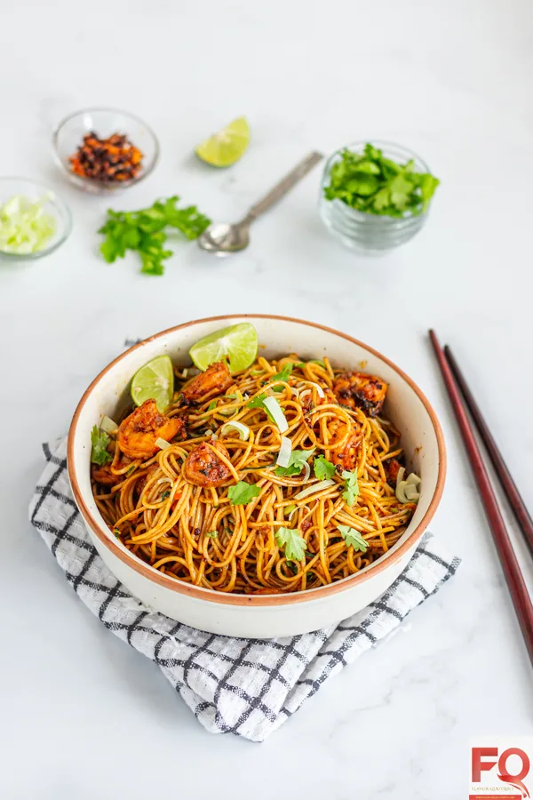 4-shrimp noodles in chilli oil
